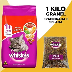 Granel Whiskas Gatos Adultos Carne 1Kg