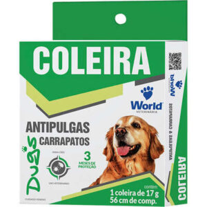 Coleira World Veterinária Antipulgas e Carrapatos para Cães