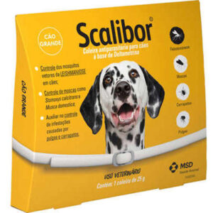 Coleira MSD Scalibor Antiparasitas para Cães Tam G 65cm