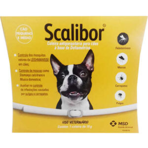 Coleira MSD Scalibor Antiparasitas para Cães Tam P 48cm