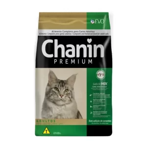 Ração Gatos Adultos Chanin Mix Sem Corantes Premium 10,1kg