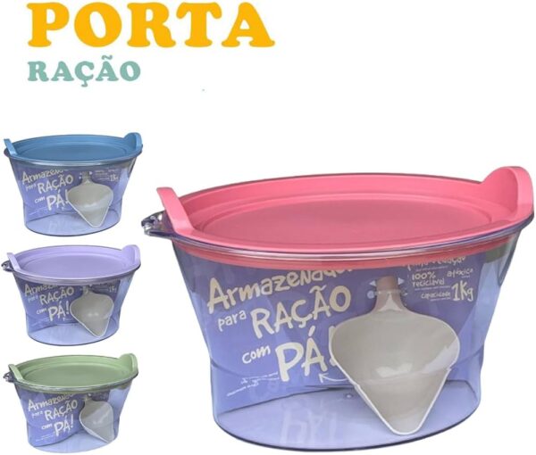Armazenador de Ração com Pá Dosadora