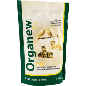 Suplemento Vitamínico Organew Pet Forte Probiótico + Prebiótico - 100 g
