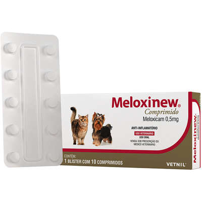 Anti-inflamatório Vetnil Meloxinew 0,5 mg para Cães e Gatos
