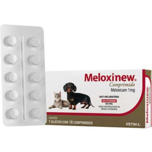Anti-inflamatório Vetnil Meloxinew 1 mg para Cães e Gatos
