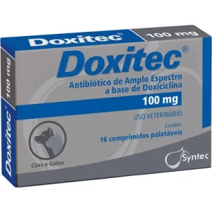 Antibiótico Doxitec Syntec 100mg 16 comprimidos