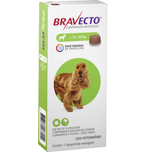 Antipulgas e Carrapatos MSD Bravecto para Cães de 10 a 20 Kg