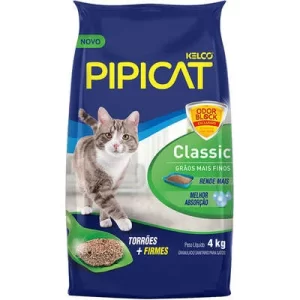 Areia Sanitária Pipicat Classic 4Kg
