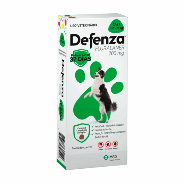 Antiparasitário MSD Defenza 200MG 10 A 20KG