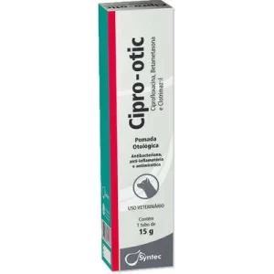 Pomada Otológica Syntec Cipro Otic para Cães - 15 g