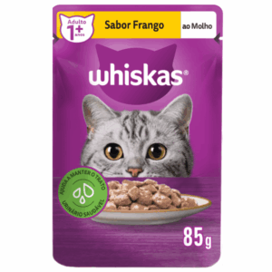 Ração Úmida Whiskas Sachê Frango ao Molho Gatos Adultos 85 g