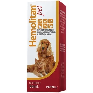 Suplemento Vitamínico Hemolitan Pet 60ml