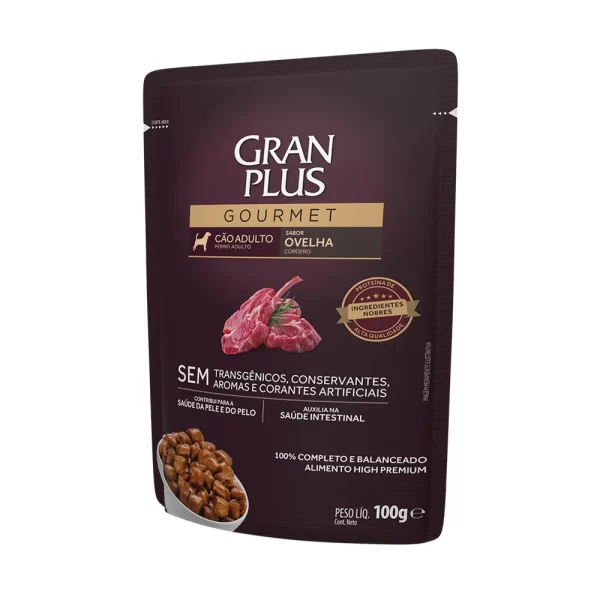 Ração Úmida GranPlus Gourmet Cães Adultos Ovelha 100 g