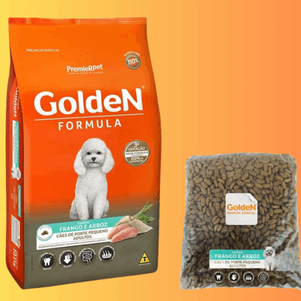 Granel Golden Caes Adultos Mini Frango e Arroz 1Kg