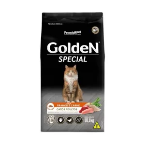 Ração Golden Special Gatos Adultos Frango e Carne 10,1 kg