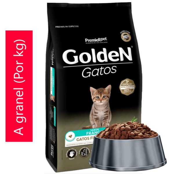 Granel Golden Gatos Filhotes Frango 1Kg