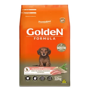 Ração Golden Fórmula Cães Filhotes Raças Pequenas Frango e Arroz 3 kg