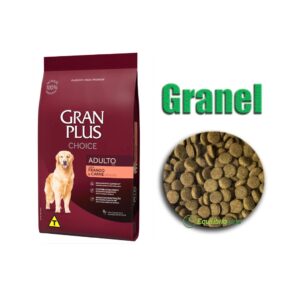 Granel Gran Plus Cães Adultos Carne e Frango 1Kg
