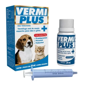 Vermiplus Remédio Vermífugo Oral 20 Ml