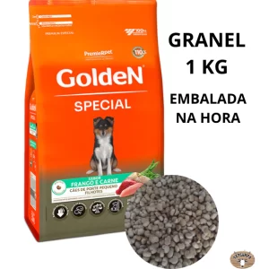 Granel Golden Special Cães Filhote Pequeno Porte - Carne e Frango 1Kg
