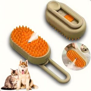 Escova Pet 3 em 1 Vapor Recarregável Cães Gatos Removedor de Pelos