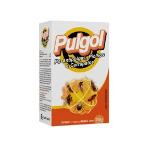 Pulgol 100g - Pó Antipulgas, Piolhos e Carrapatos